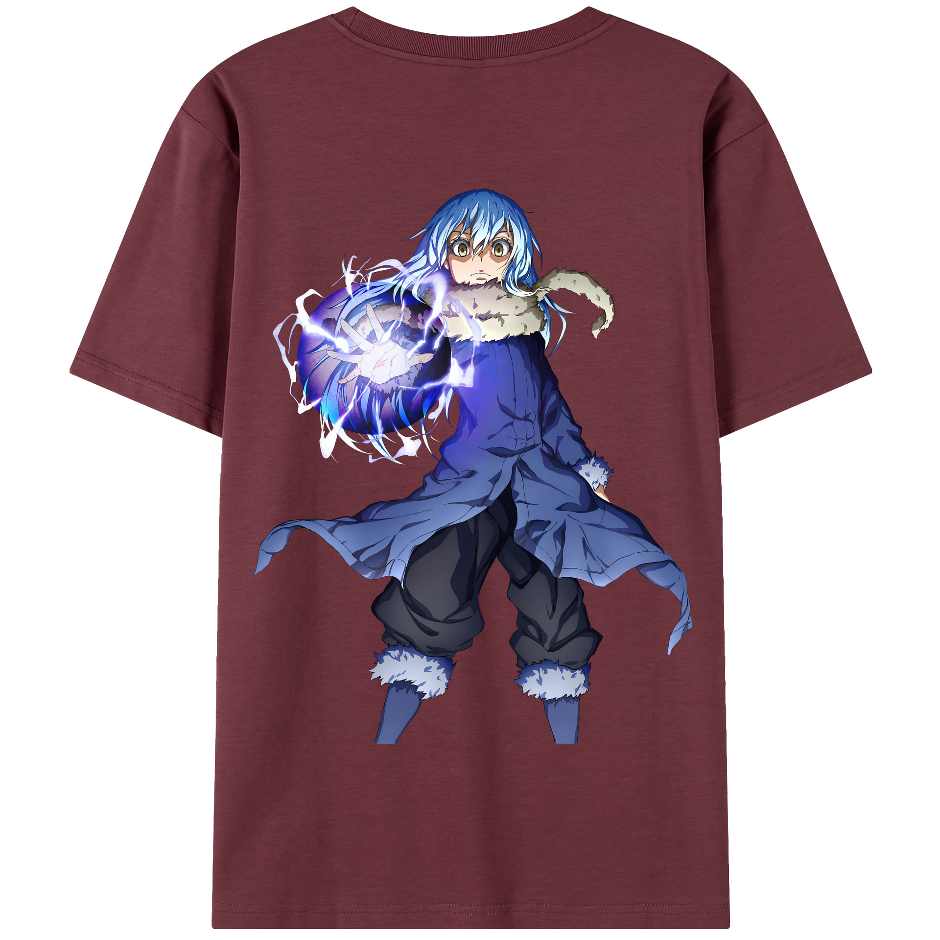 （画像用） 転スラ Regarding Reincarnated to Slime 綿100％半袖Tシャツ（背面プリント）